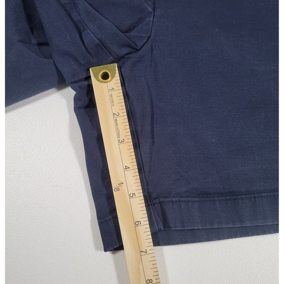 Tommy Hilfiger Women's Bermuda Shorts Size 12 Blue Stretch Cotton Blend - Picture 9 of 10